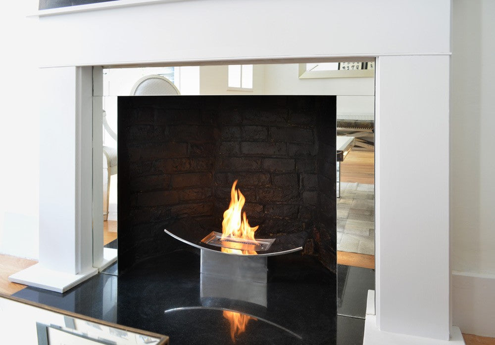 ZEN Basket in pre-existing fireplace