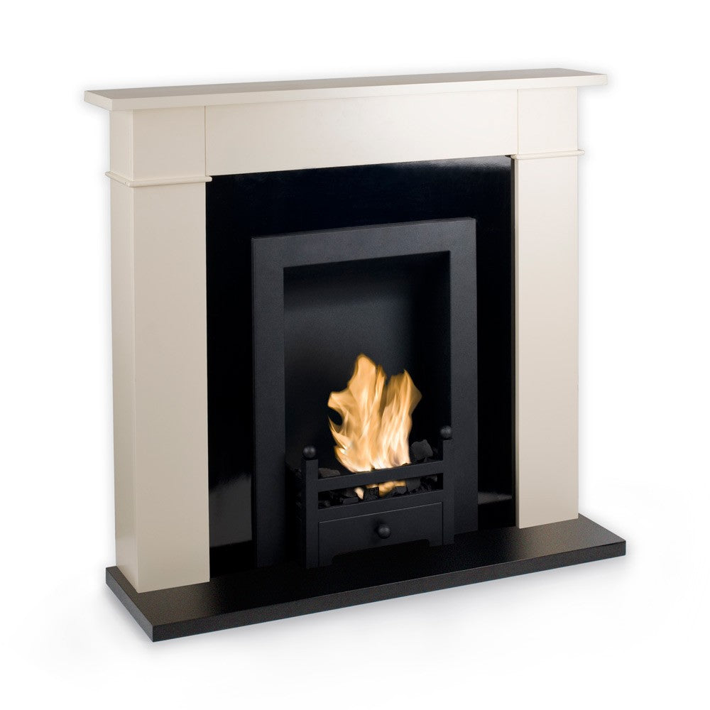 CARRINGTON Traditional Bioethanol Fireplace angled view