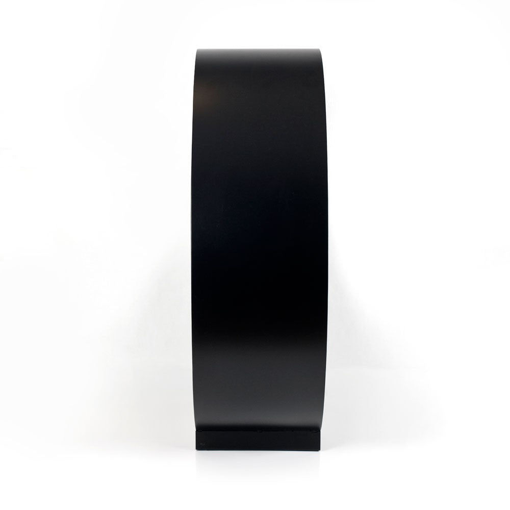 GLOBE Black Bioethanol Fireplace side view