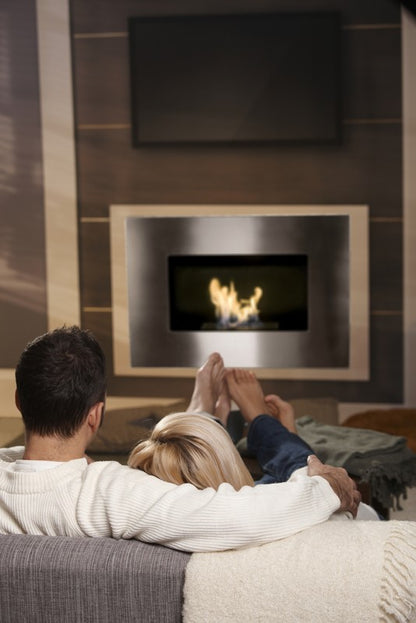 STERLING Bioethanol Fireplace under TV