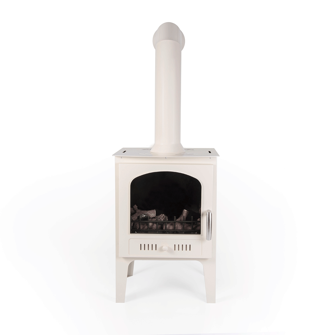 Cone & Log Set 9 pieces in Cream Abingdon stove