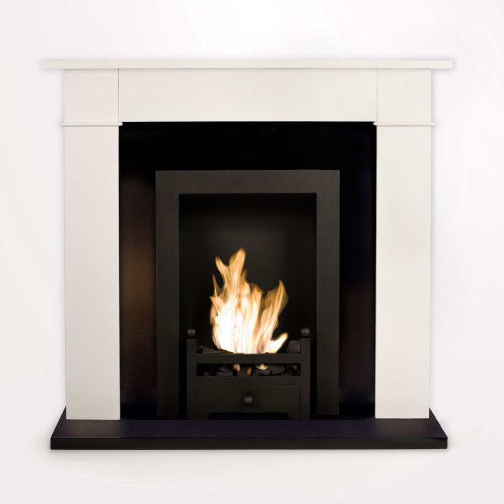 Carrington fireplace featuring Lexham mini basket