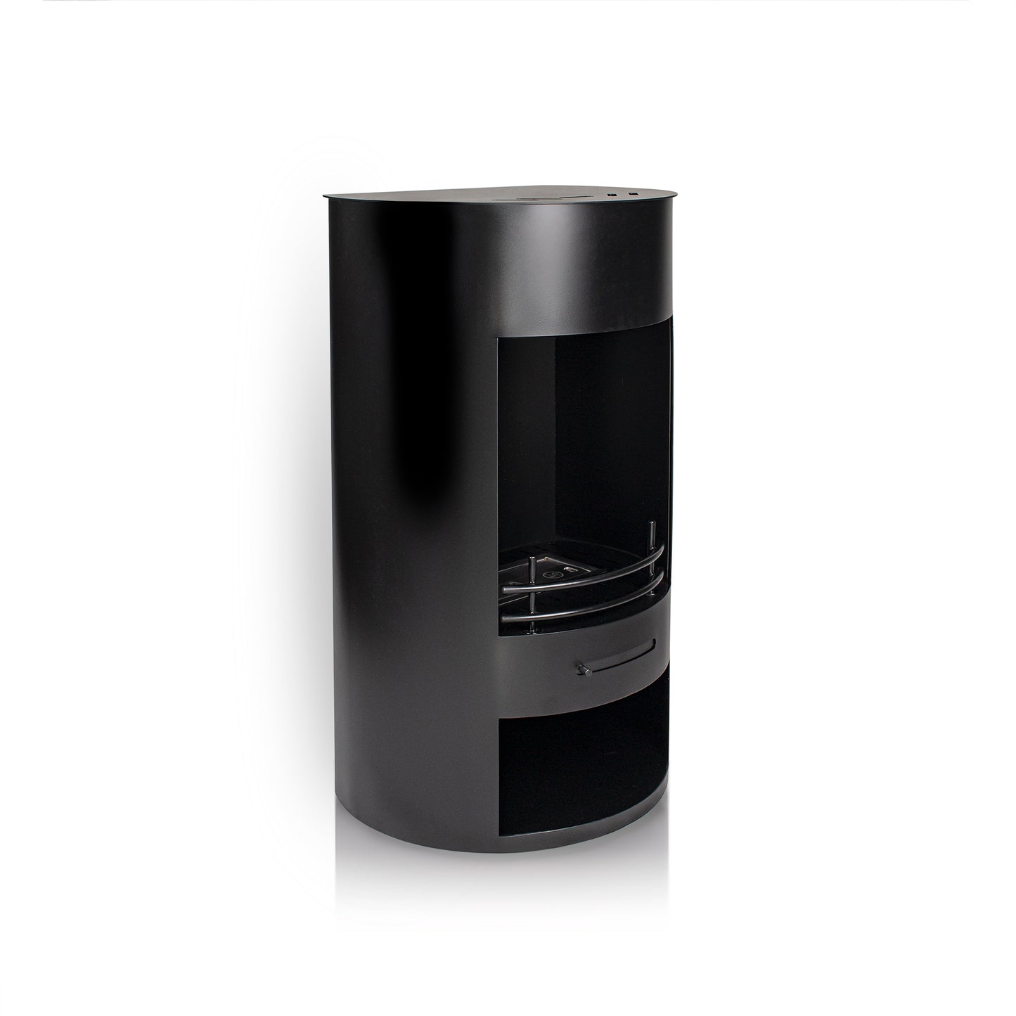 LUNA Black Modern Bioethanol Stove without any accessories