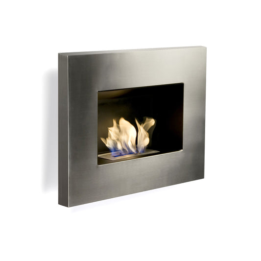 STERLING Bioethanol Fireplace on the wall with flame