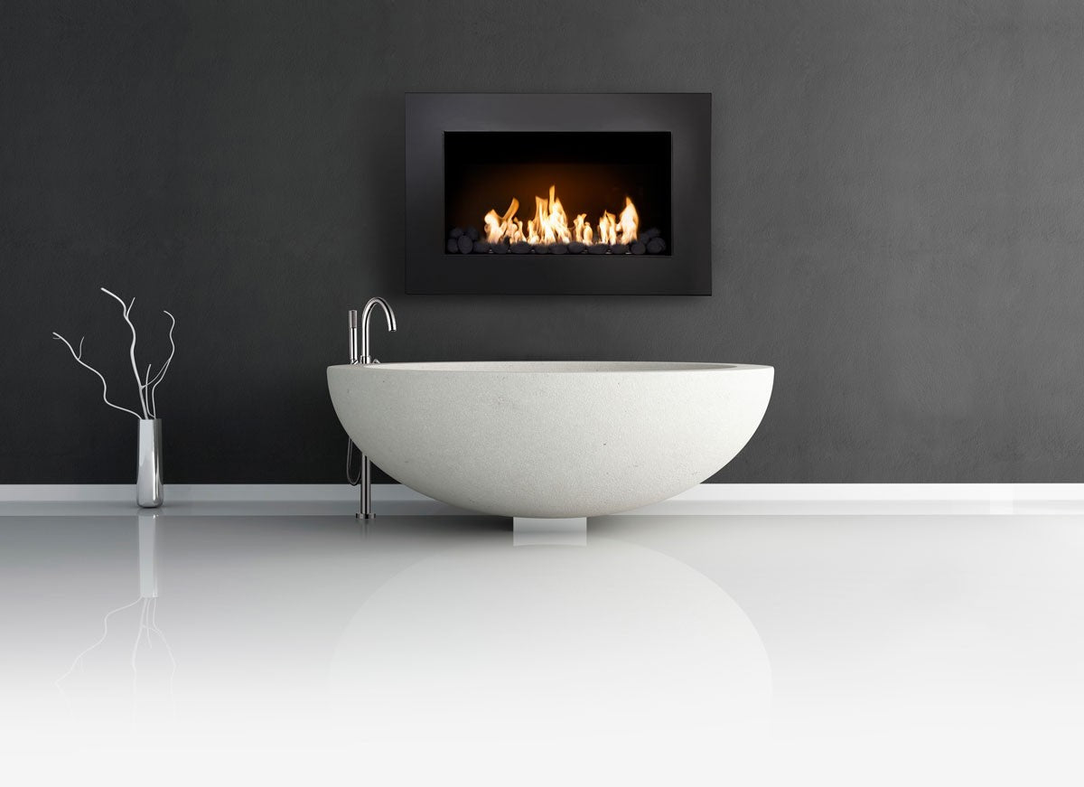 PHANTOM Black Bioethanol Fireplace