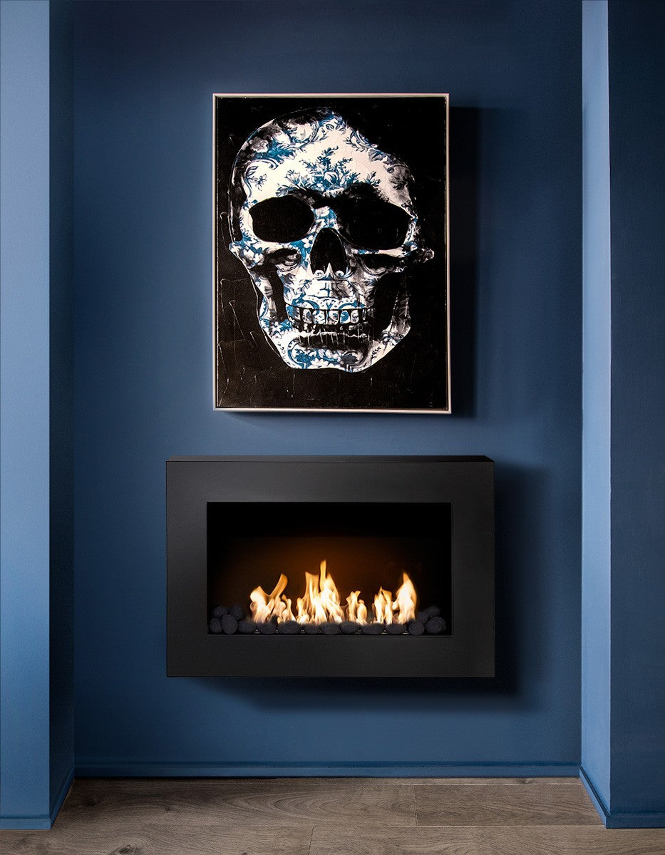PHANTOM Black Bioethanol Fireplace