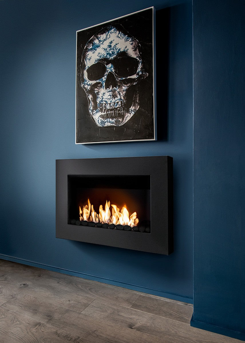 PHANTOM Black Bioethanol Fireplace