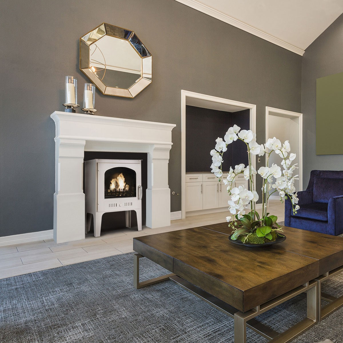 ABINGDON Cream Bioethanol Stove