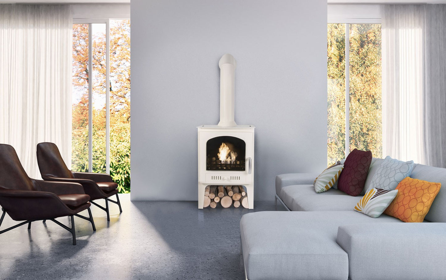 ABINGDON Cream Bioethanol Stove