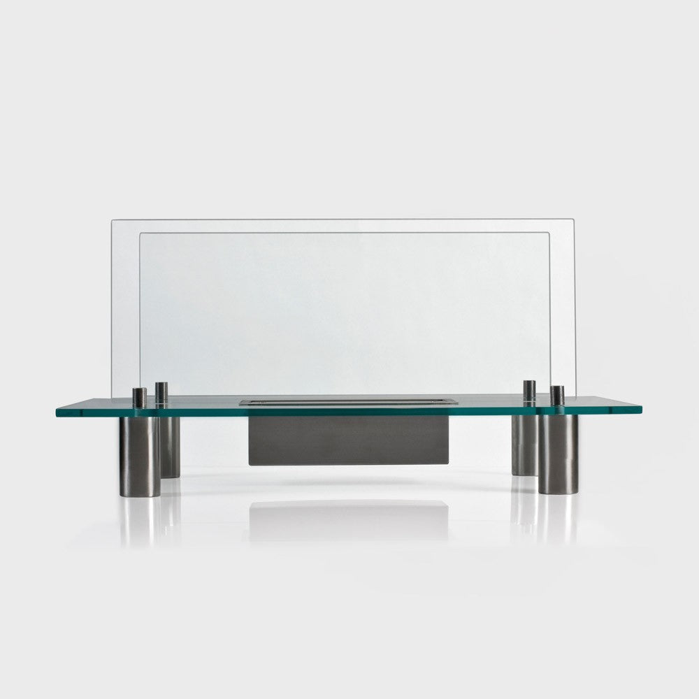 GRAVITY Bioethanol Glass Fire front view