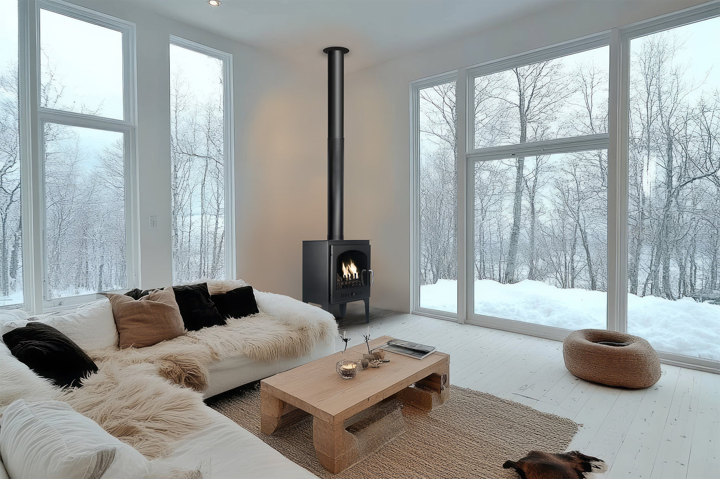 ABINGDON Black Bioethanol Stove