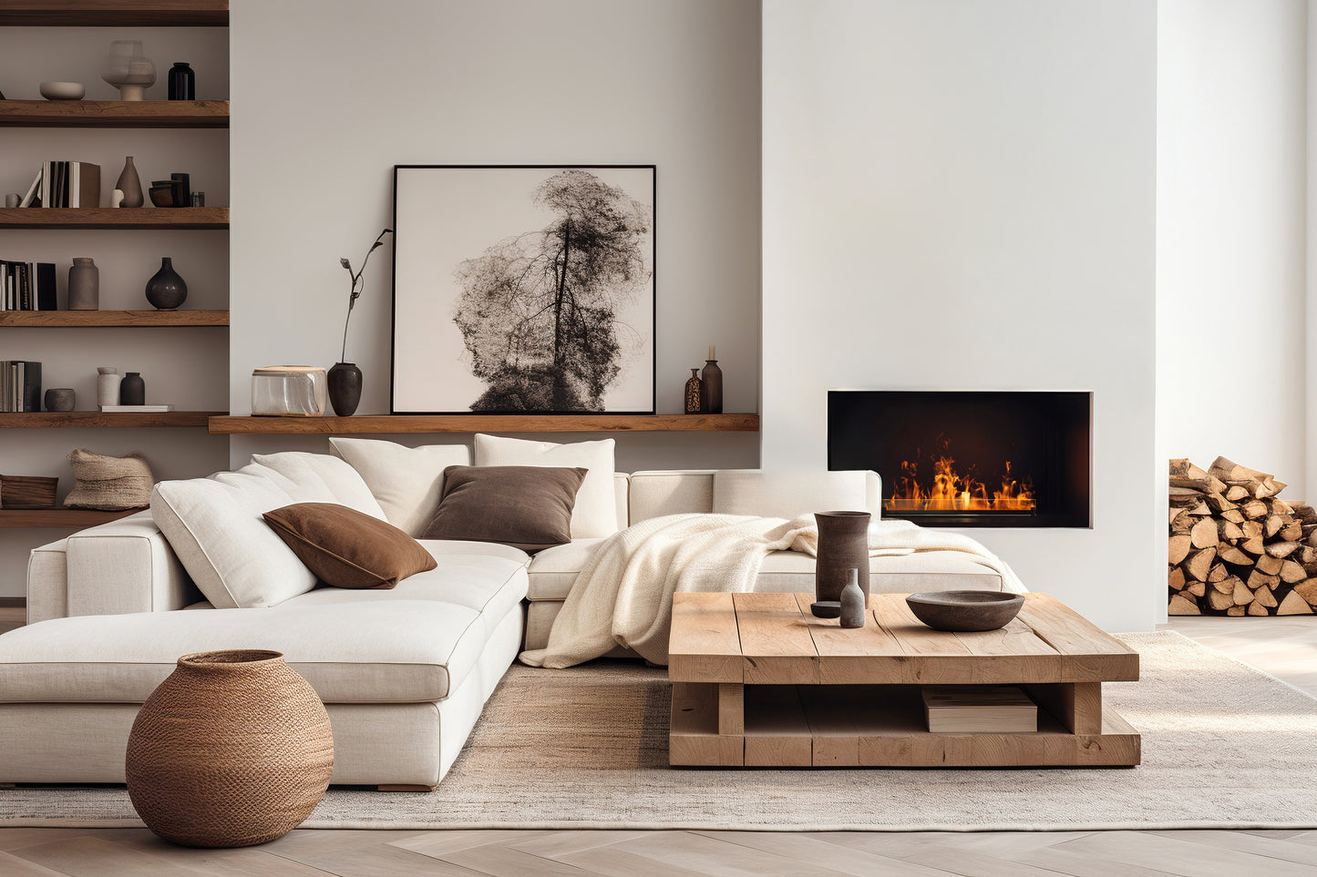 Planika mist 500 in contemporary living room