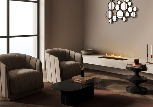 PLANIKA NEO Automatic Bioethanol Burner in living room