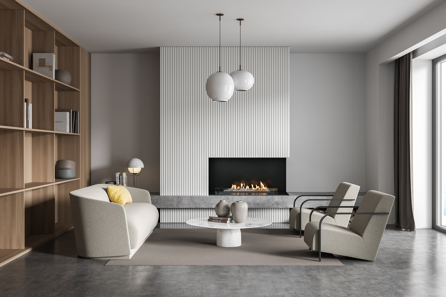 PLANIKA NEO Automatic Bioethanol Burner in living room