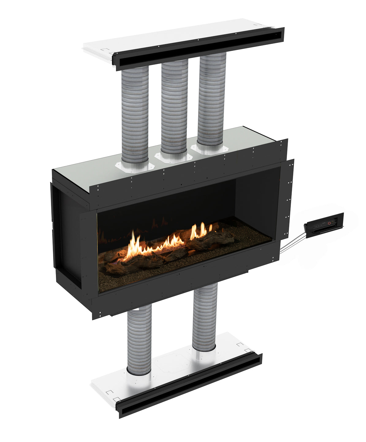 Planika Panorama fireplace_Single-Sided