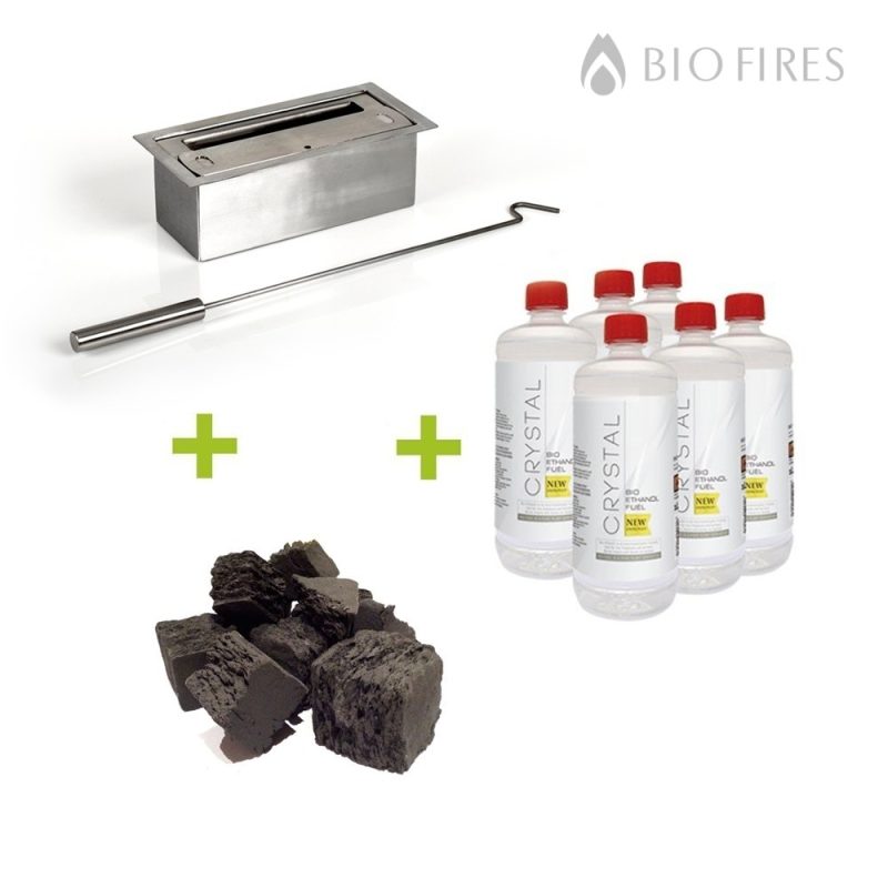 CONVERSION KIT with Mini Burner Coals and Fuel