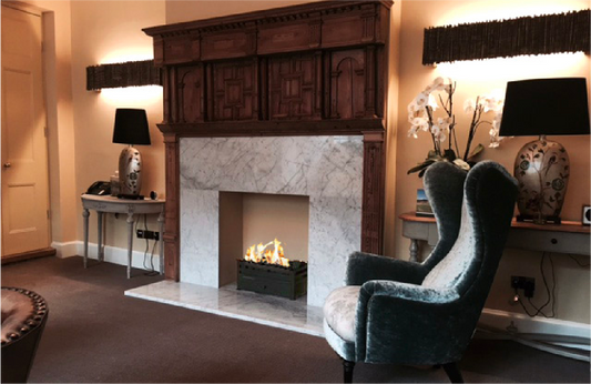Selection of private projects with bio fireplaces