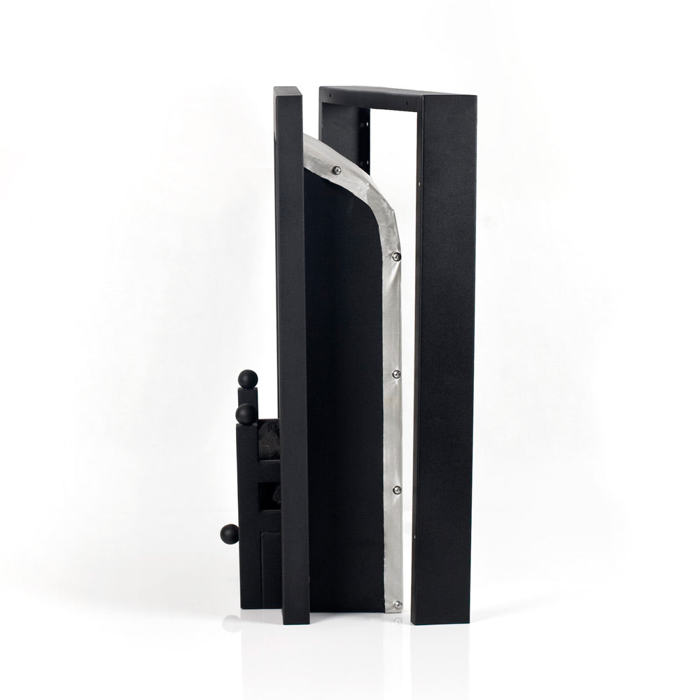 DIY Firebox with Lexham. Side view with removable frame