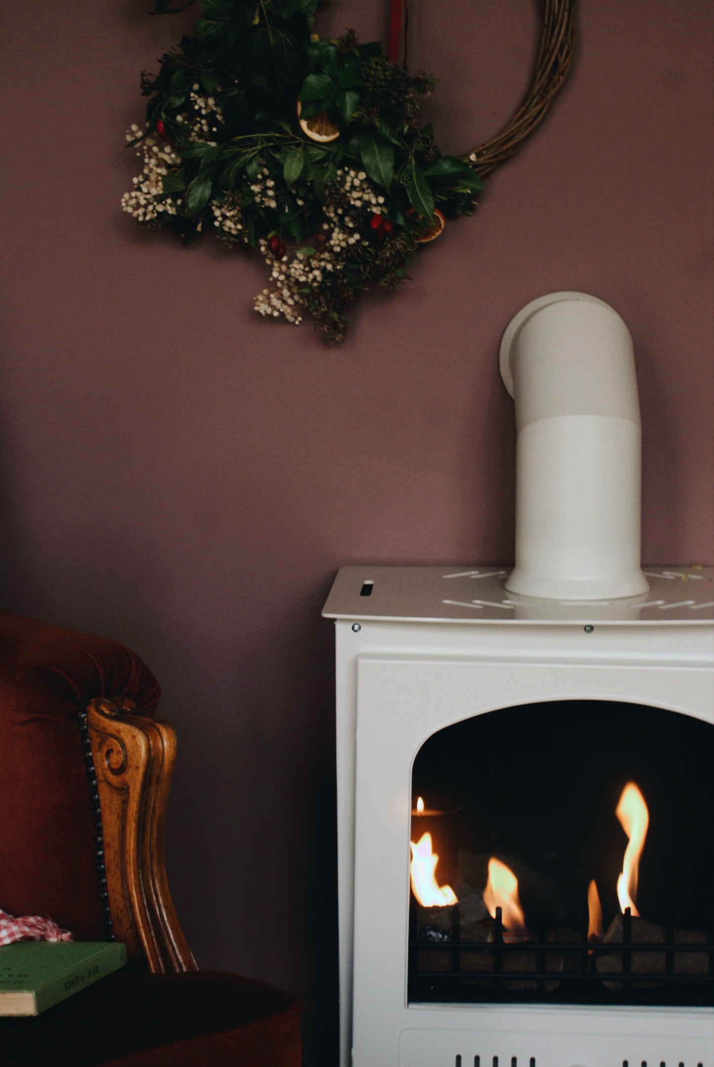 SLIMLINE Light Pebble Bioethanol Stove