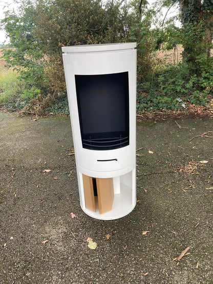 CYLINDER XL White Modern Bioethanol Stove (EX DISPLAY)