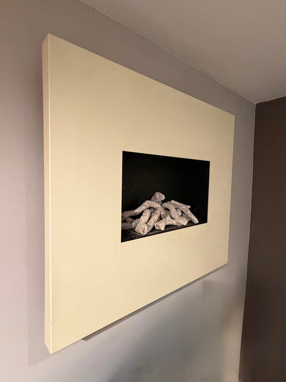 ONYX Cream Bioethanol Fireplace (EX-DISPLAY)