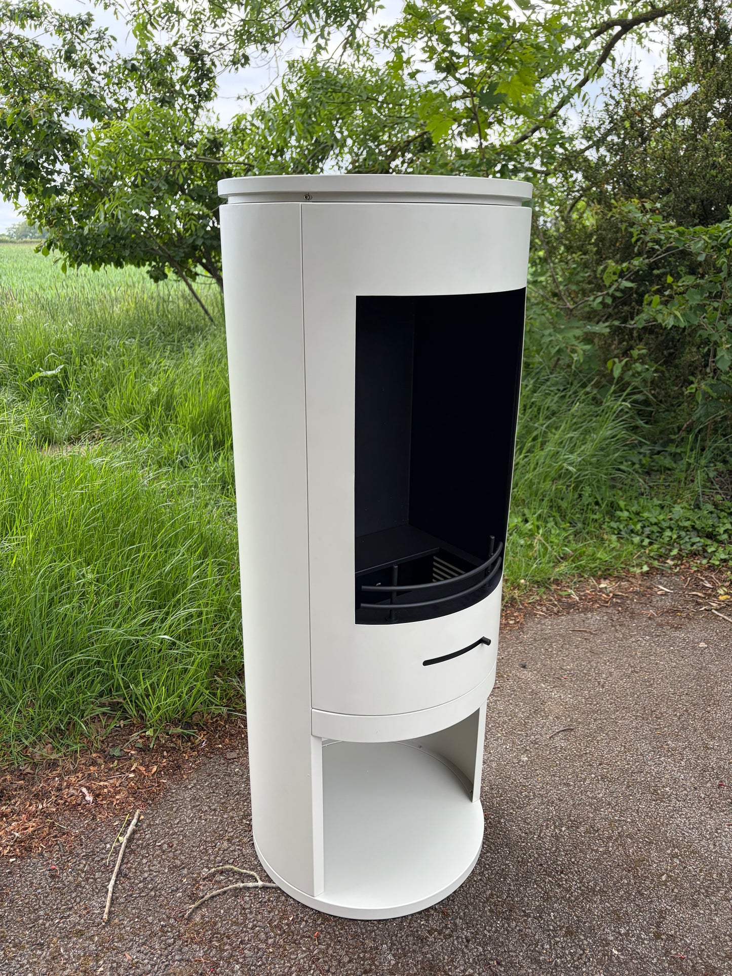 CYLINDER Light Pebble Modern XL Bioethanol Stove (EX DISPLAY)