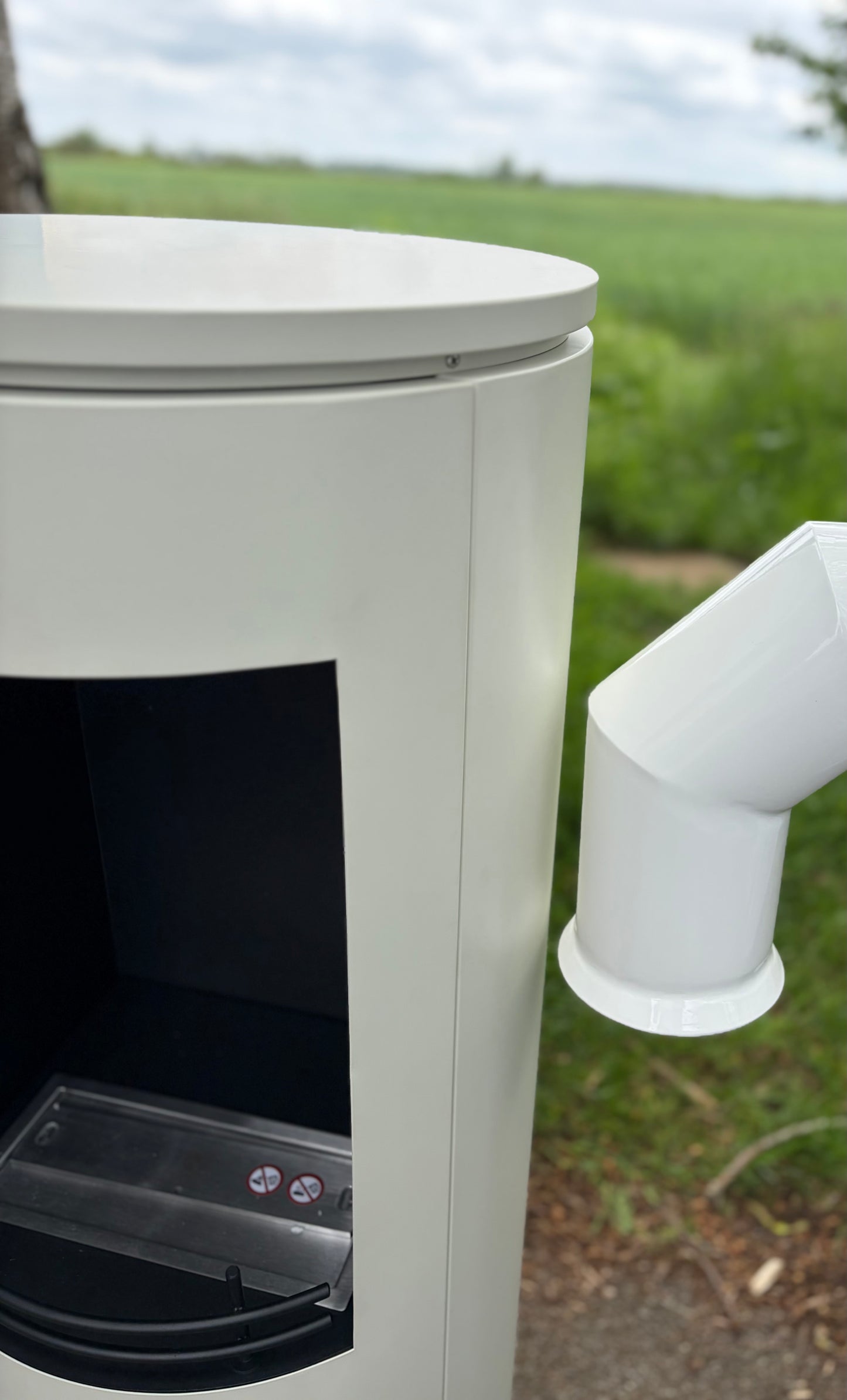 CYLINDER Light Pebble Modern XL Bioethanol Stove (EX DISPLAY)
