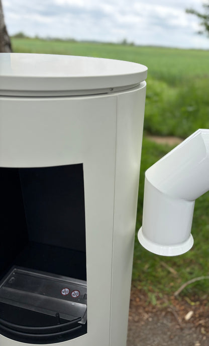 CYLINDER Light Pebble Modern XL Bioethanol Stove (EX DISPLAY)