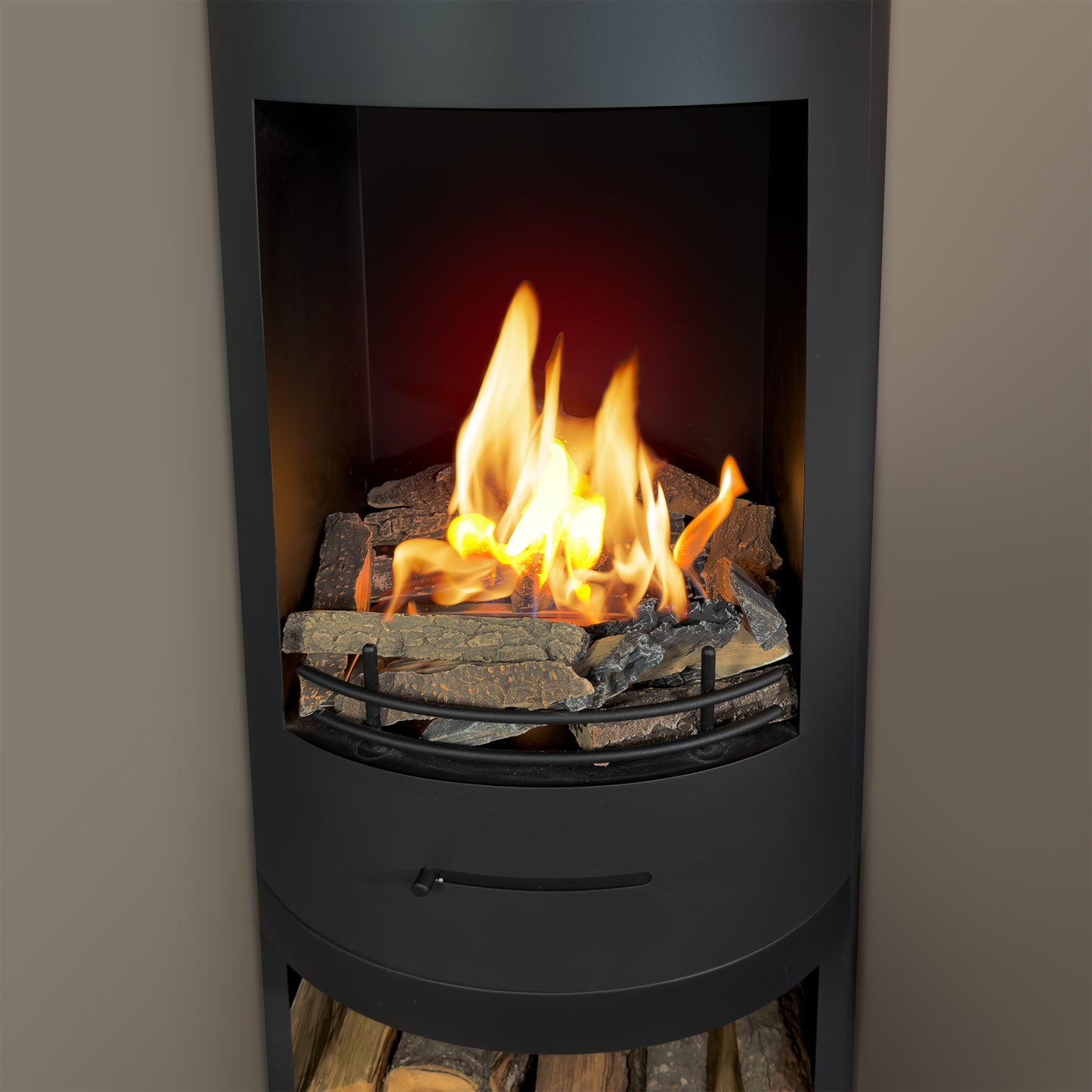 CYLINDER Black Modern XL Bioethanol Stove