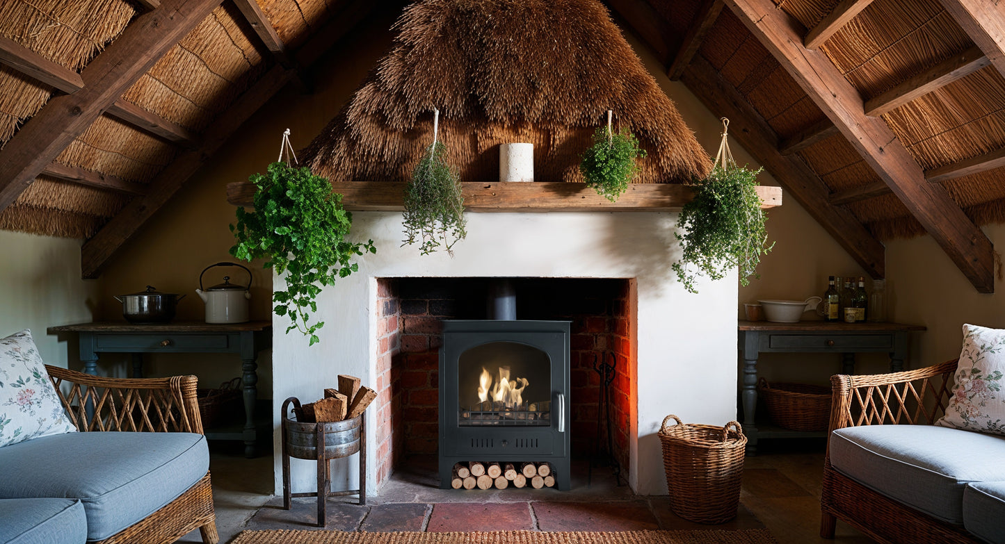 SLIMLINE Black Bioethanol Stove